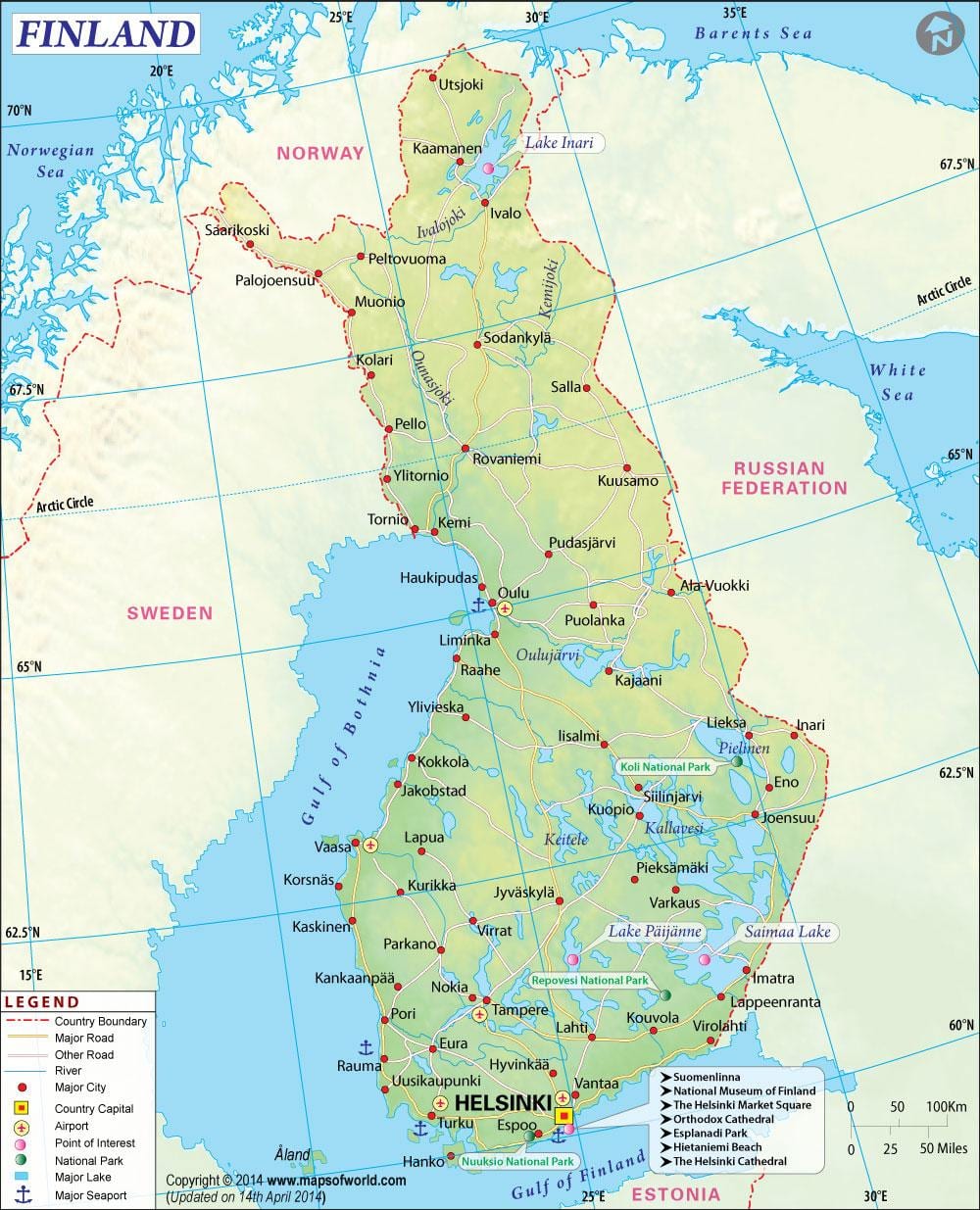 Kat jeyografik nan Fenlann jewografi