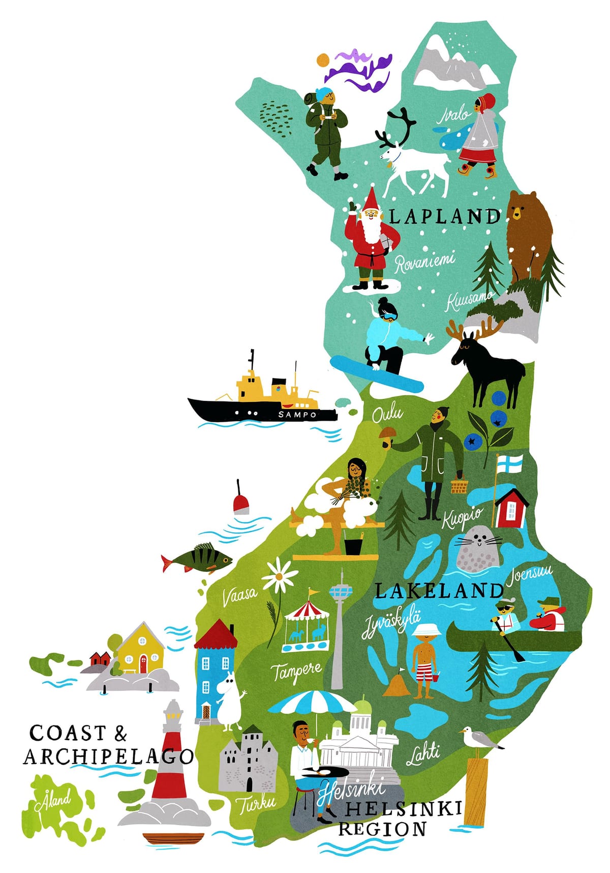 Fenlann vwayaj kat jeyografik