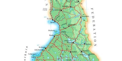 Kat jeyografik nan Fenlann elevasyon